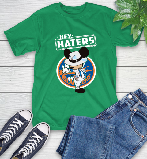 NHL Hey Haters Mickey Hockey Sports New York Islanders T-Shirt 7