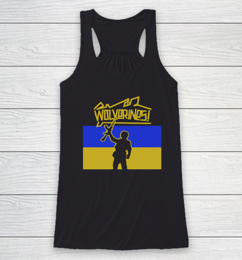 Ukraine Wolverines Shirt  Support Ukraine Wolverines Proud Racerback Tank
