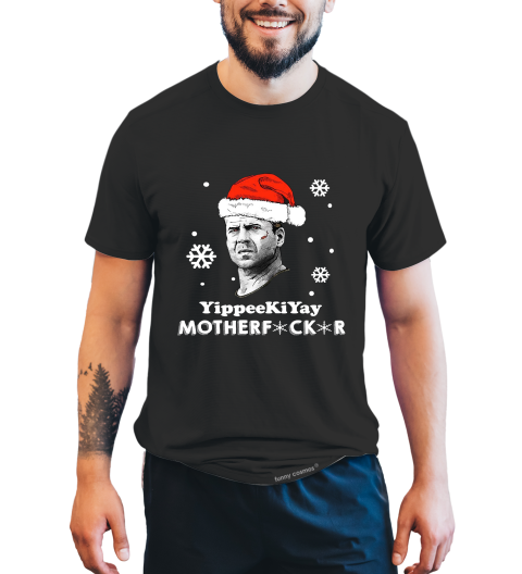 Die Hard T Shirt, John McClane T Shirt, Yippeekiyay Motherfukr Tshirt, Christmas Gifts