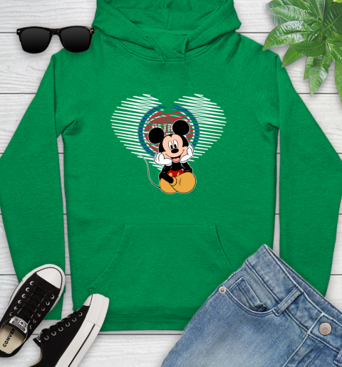 NBA Detroit Pistons The Heart Mickey Mouse Disney Basketball Youth Hoodie 9