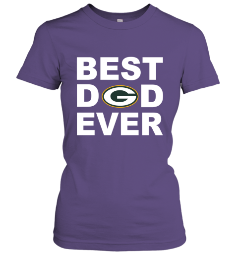 Best Dad Ever Green Bay Packers Fan Gift Ideas Women Tee