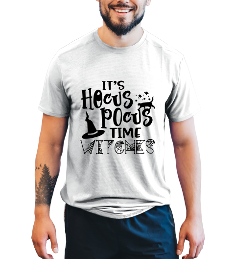 Hocus Pocus T Shirt, It's Hocus Pocua Time Witches Tshirt, Halloween Gifts
