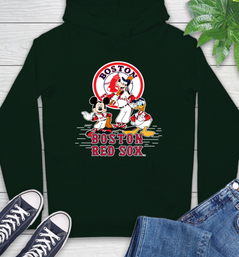 MLB Boston Red Sox Mickey Mouse Donald Duck Goofy Baseball T Shirt Hoodie 12