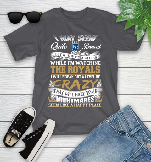 Kansas City Royals MLB Baseball Don't Mess With Me While I'm Watching My Team Youth T-Shirt 6
