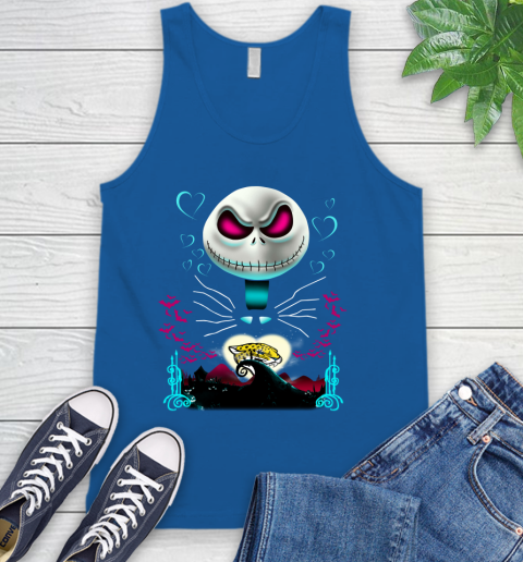 NFL Jacksonville Jaguars Jack Skellington Sally The Nightmare Before Christmas Football Tank Top 4