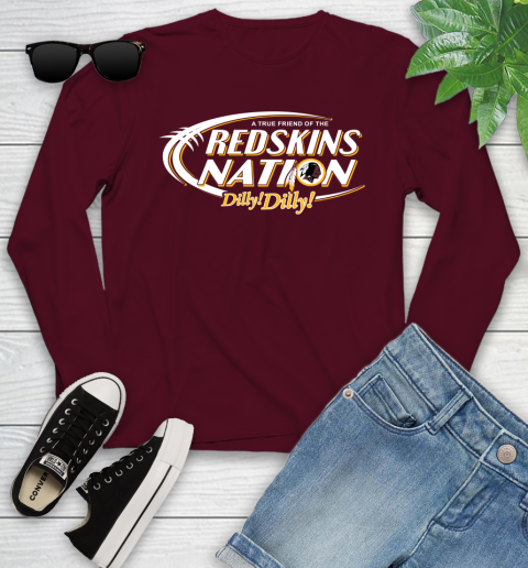 NFL A True Friend Of The Washington Redskins Dilly Dilly Football Sports Youth Long Sleeve 6