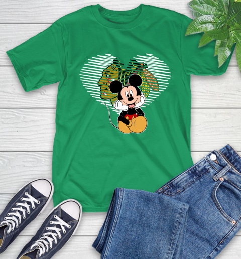 NHL Chicago Blackhawks Carolina Hurricanes The Heart Mickey Mouse Disney Hockey T-Shirt 7