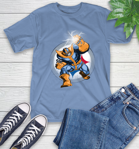 Pittsburgh Steelers NFL Football Thanos Avengers Infinity War Marvel T-Shirt 12
