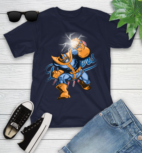 Los Angeles Dodgers MLB Baseball Thanos Avengers Infinity War Marvel Youth T-Shirt 2