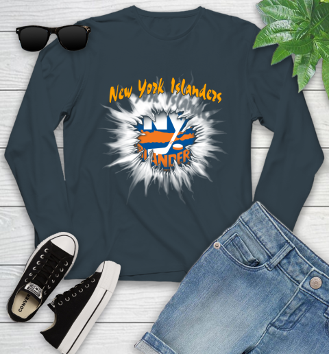 New York Islanders NHL Hockey Adoring Fan Rip Sports Youth Long Sleeve 9