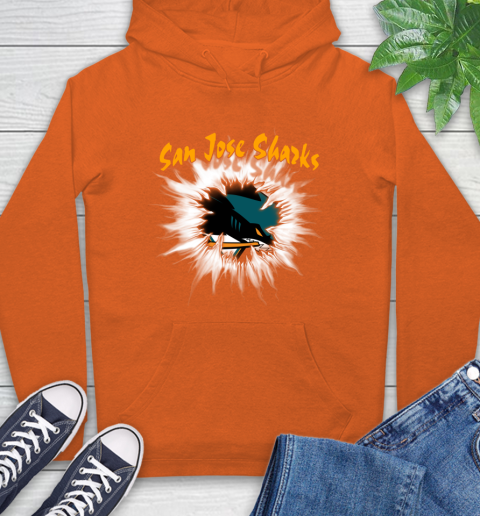 San Jose Sharks NHL Hockey Adoring Fan Rip Sports Hoodie 4