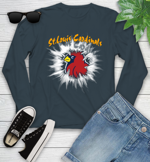 St.Louis Cardinals MLB Baseball Adoring Fan Rip Sports Youth Long Sleeve 9
