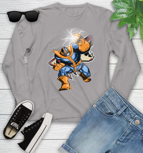 Arizona Coyotes NHL Hockey Thanos Avengers Infinity War Marvel Youth Long Sleeve 5