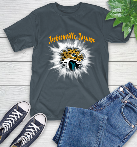 Jacksonville Jaguars NFL Football Adoring Fan Rip Sports T-Shirt 10