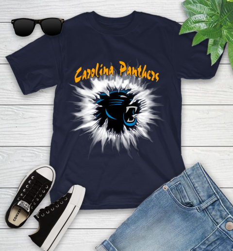 Carolina Panthers NFL Football Adoring Fan Rip Sports Youth T-Shirt 2