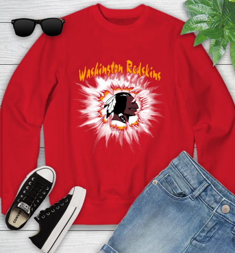 Washington Redskins NFL Football Adoring Fan Rip Sports Youth Sweatshirt 8