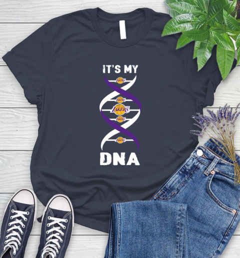 Los Angeles Lakers NBA Basketball It's My DNA Sports Women's T-Shirt 14