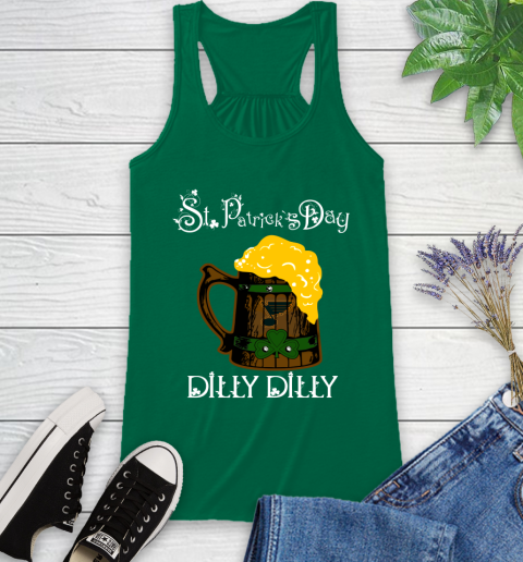 NHL St.Louis Blues St Patrick's Day Dilly Dilly Beer Hockey Sports Racerback Tank 6