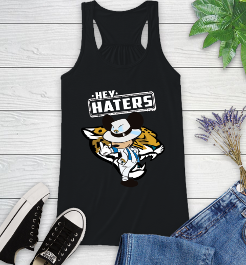 NFL Hey Haters Mickey Football Sports Jacksonville Jaguars Racerback Tank