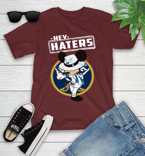 NHL Hey Haters Mickey Hockey Sports Buffalo Sabres Youth T-Shirt 14