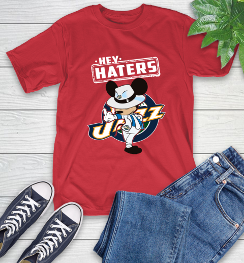 NBA Hey Haters Mickey Basketball Sports Utah Jazz T-Shirt 11