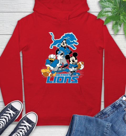 NFL Detroit Lions Mickey Mouse Donald Duck Goofy Football Shirt Hoodie 10