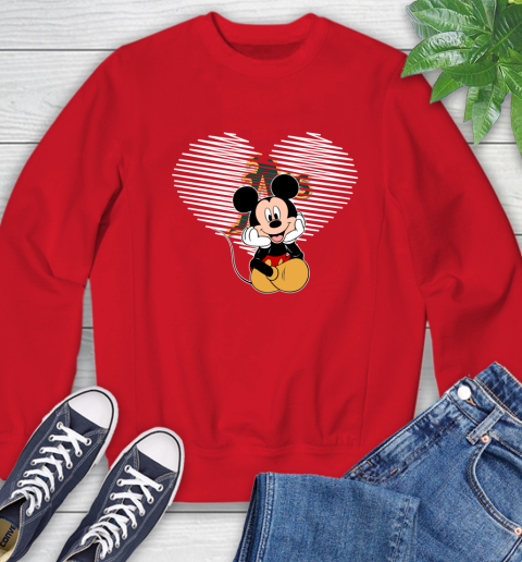 MLB Oakland Athletics The Heart Mickey Mouse Disney Baseball T Shirt_000 Sweatshirt 10