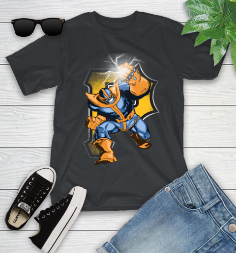 Pittsburgh Pirates MLB Baseball Thanos Avengers Infinity War Marvel Youth T-Shirt
