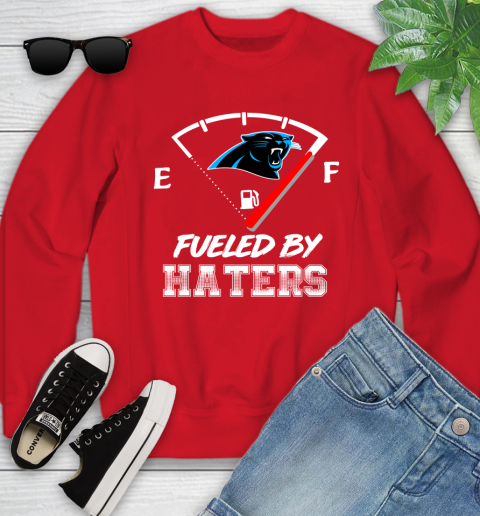 Carolina Panthers NFL Football Fueled By Haters Sports Youth Sweatshirt 8