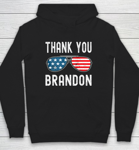 Thank You Brandon Sunglasses American US Flag Hoodie