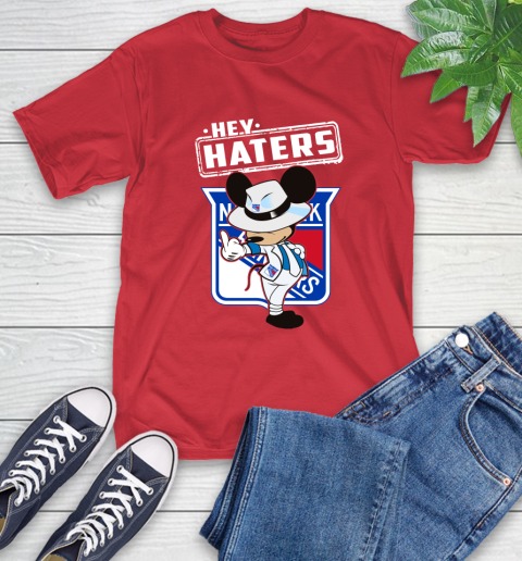 NHL Hey Haters Mickey Hockey Sports New York Rangers T-Shirt 11