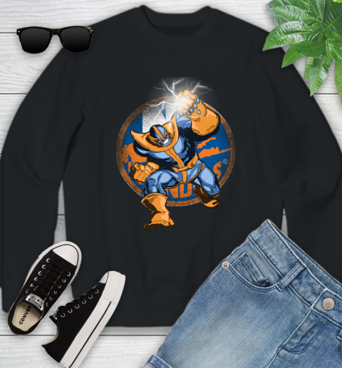 New York Islanders NHL Hockey Thanos Avengers Infinity War Marvel Youth Sweatshirt