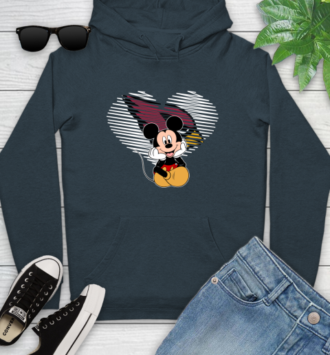 NFL Arizona Cardinals The Heart Mickey Mouse Disney Football T Shirt_000 Youth Hoodie 10
