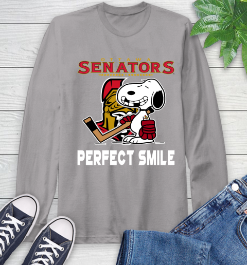 NHL New York Rangers Snoopy Perfect Smile The Peanuts Movie Hockey T Shirt Long Sleeve T-Shirt 6