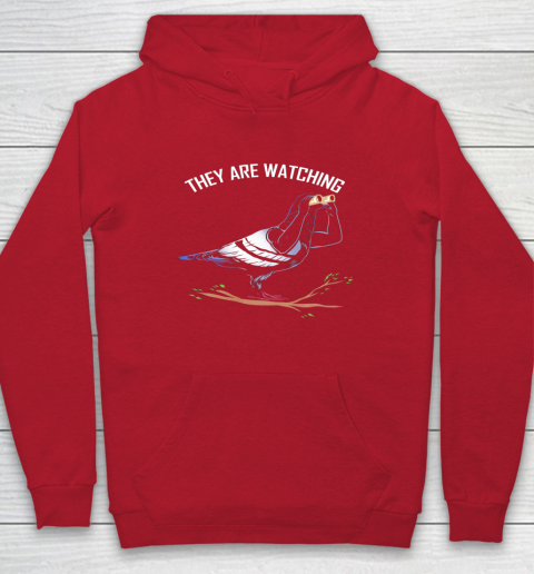 Birds Are Not Real Shirt They are Watching Funny Hoodie 7