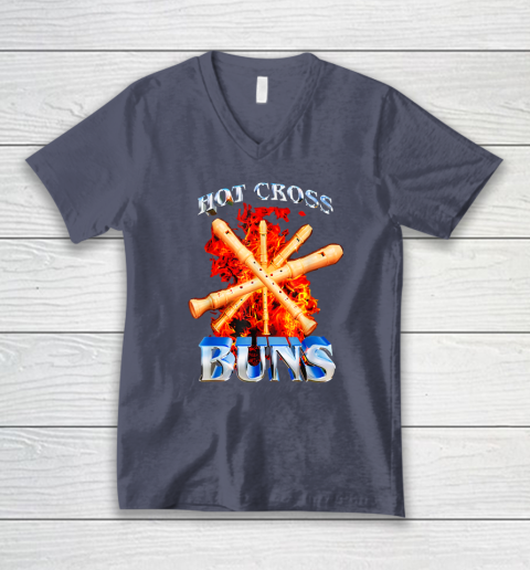 Hot Cross Buns Funny V-Neck T-Shirt 6