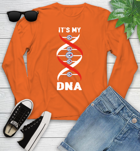 Toronto Blue Jays MLB Baseball It's My DNA Sports Youth Long Sleeve 3