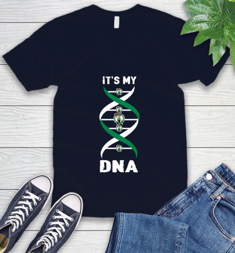 Boston Celtics NBA Basketball It's My DNA Sports V-Neck T-Shirt 2