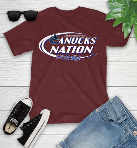 NHL A True Friend Of The Vancouver Canucks Dilly Dilly Hockey Sports Youth T-Shirt 14