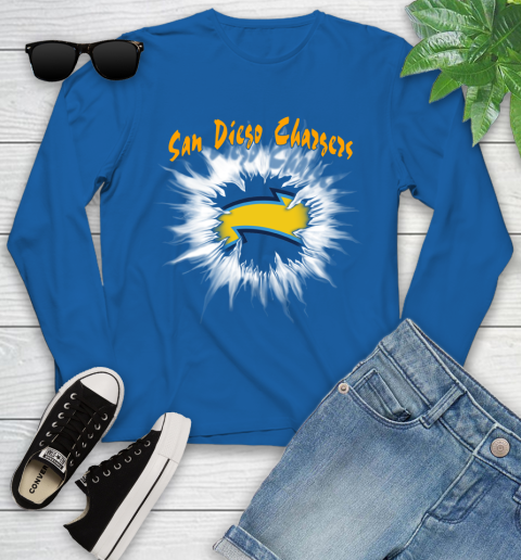 San Diego Chargers NFL Football Adoring Fan Rip Sports Youth Long Sleeve 10