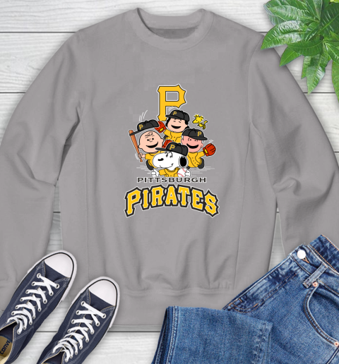 MLB Pittsburgh Pirates Snoopy Charlie Brown Woodstock The Peanuts Movie Baseball T Shirt_000 Sweatshirt 5
