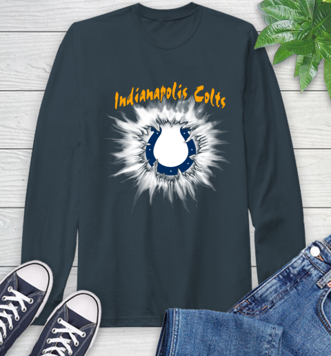 Indianapolis Colts NFL Football Adoring Fan Rip Sports Long Sleeve T-Shirt 9
