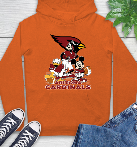 NFL Arizona Cardinals Mickey Mouse Donald Duck Goofy Football Shirt Hoodie 4