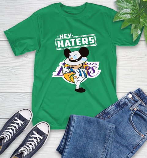 NBA Hey Haters Mickey Basketball Sports Los Angeles Lakers T-Shirt 7