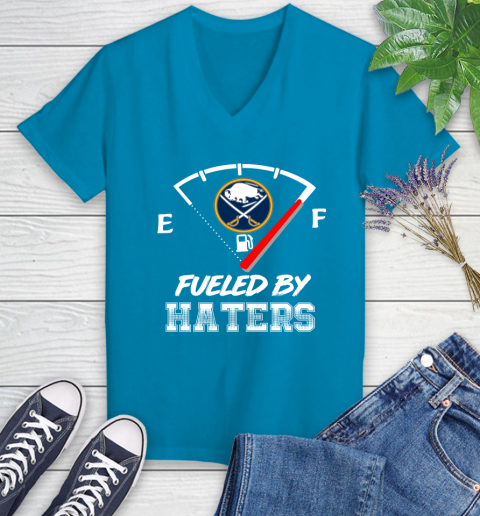 Buffalo Sabres NHL Hockey Fueled By Haters Sports Women's V-Neck T-Shirt 7