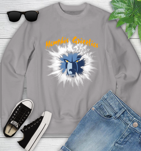 Memphis Grizzlies NBA Basketball Rip Sports Youth Sweatshirt 3