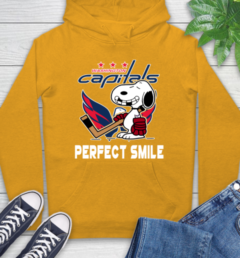 NHL Washington Capitals Snoopy Perfect Smile The Peanuts Movie Hockey T Shirt Hoodie 2