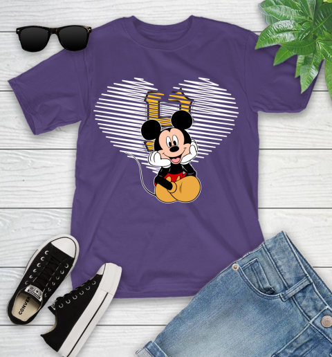 MLB Pittsburgh Pirates The Heart Mickey Mouse Disney Baseball T Shirt_000 Youth T-Shirt 3