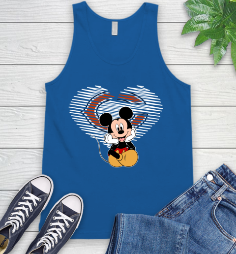 NFL Chicago Bears The Heart Mickey Mouse Disney Football T Shirt_000 Tank Top 4