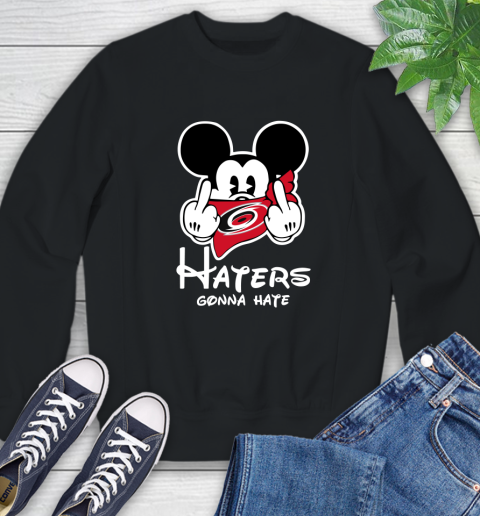 NHL Carolina Hurricanes Haters Gonna Hate Mickey Mouse Disney Hockey T Shirt Sweatshirt